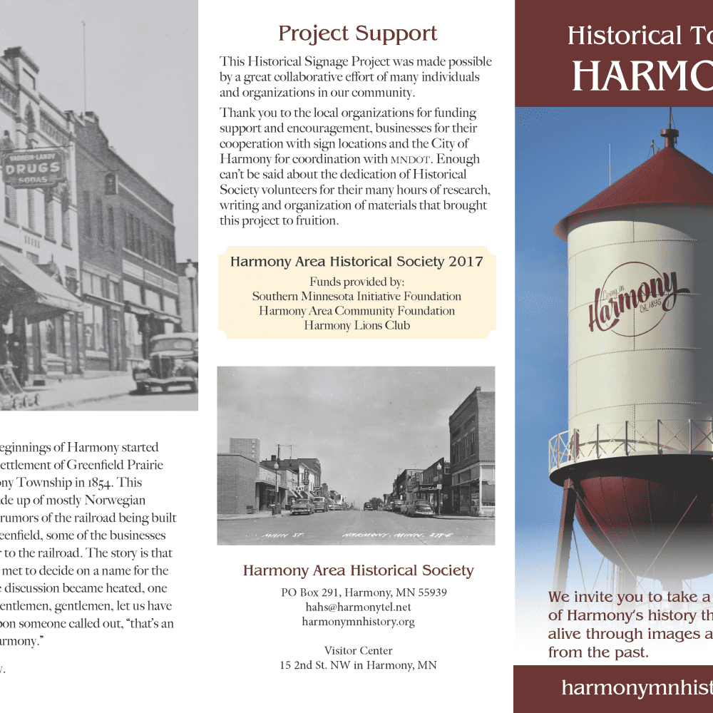 Historical Tour of Harmony