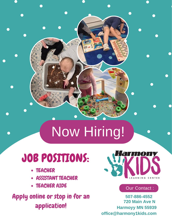 Harmony Kids is Hiring